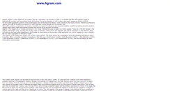 Desktop Screenshot of agram.com